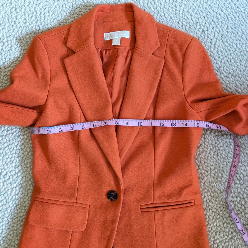 MICHAEL Michael Kors Bold Orange Suit Jacket - Picture 5 of 7
